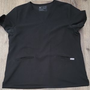 Figs Black Casma Top